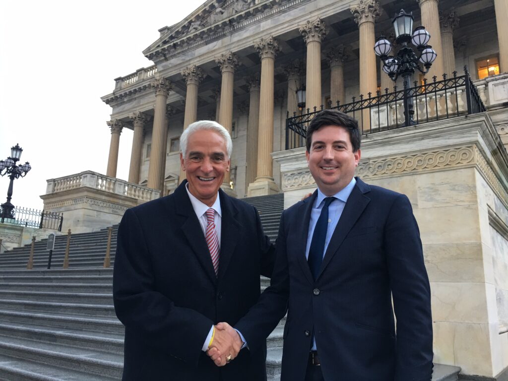 Charlie Crist and Austin Durrer.